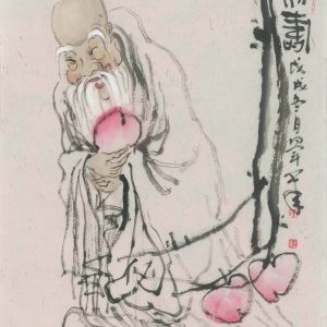 the immortal of longevity with peach