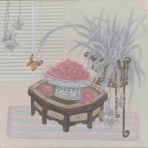 crimson harvest by the window