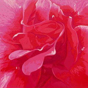 crimson floral burst